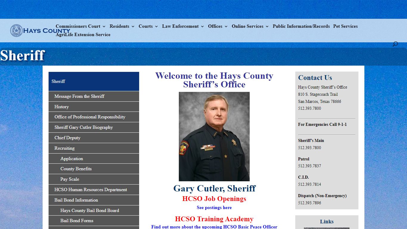 Sheriff | Hays County